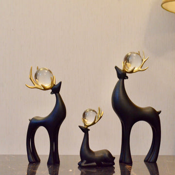 Midnight Artistic Charm Deer Set