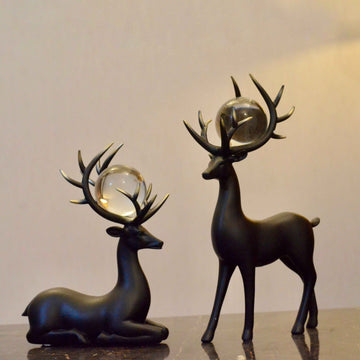 Mystique in Gold Sophisticated Deer Duo
