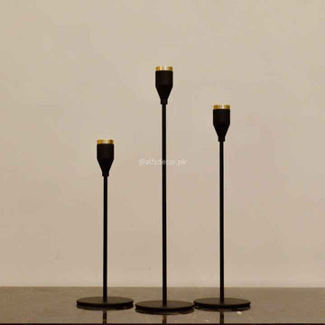 Luxe Gilded Accents Candle Sticks