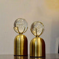 Celestial Bubble Domes on Brass Pedestal