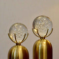 Celestial Bubble Domes on Brass Pedestal