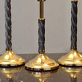 Celestial Glow Crystal Candlesticks – Set of 3