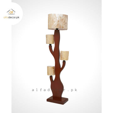 Brown Tree Floor Lamp