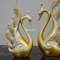 Ceramic Swan Duo Ornament