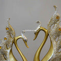 Ceramic Swan Duo Ornament