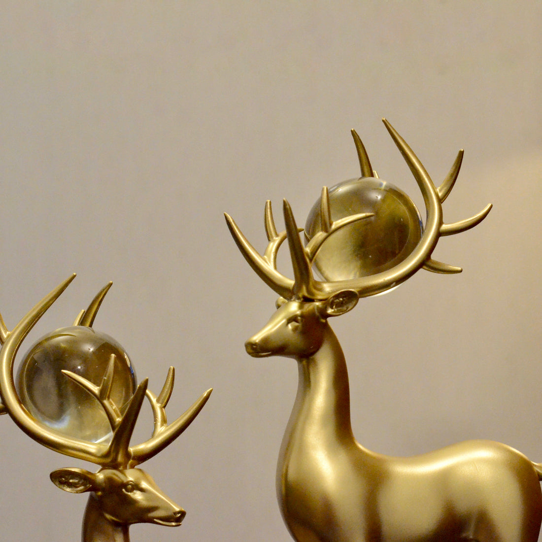 Mystique in Gold Sophisticated Deer Duo