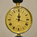 Emerald Gold Candle Stand with Clock Set