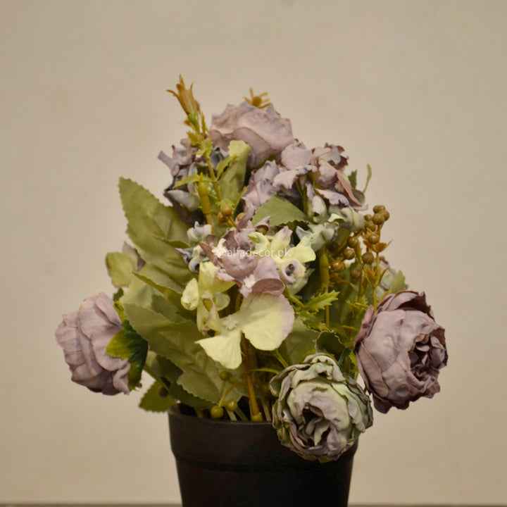 Faux Floral Charm – Violet Roses