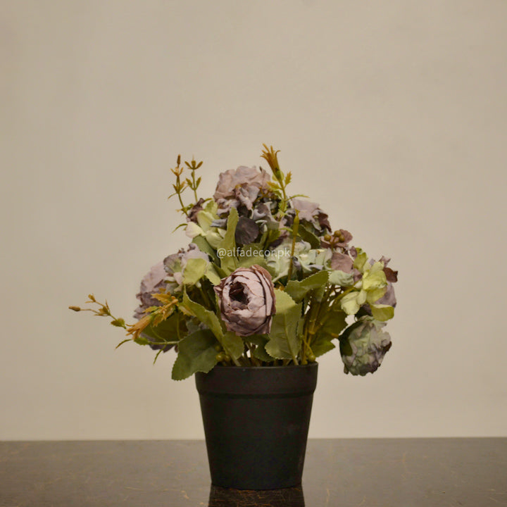 Faux Floral Charm – Violet Roses