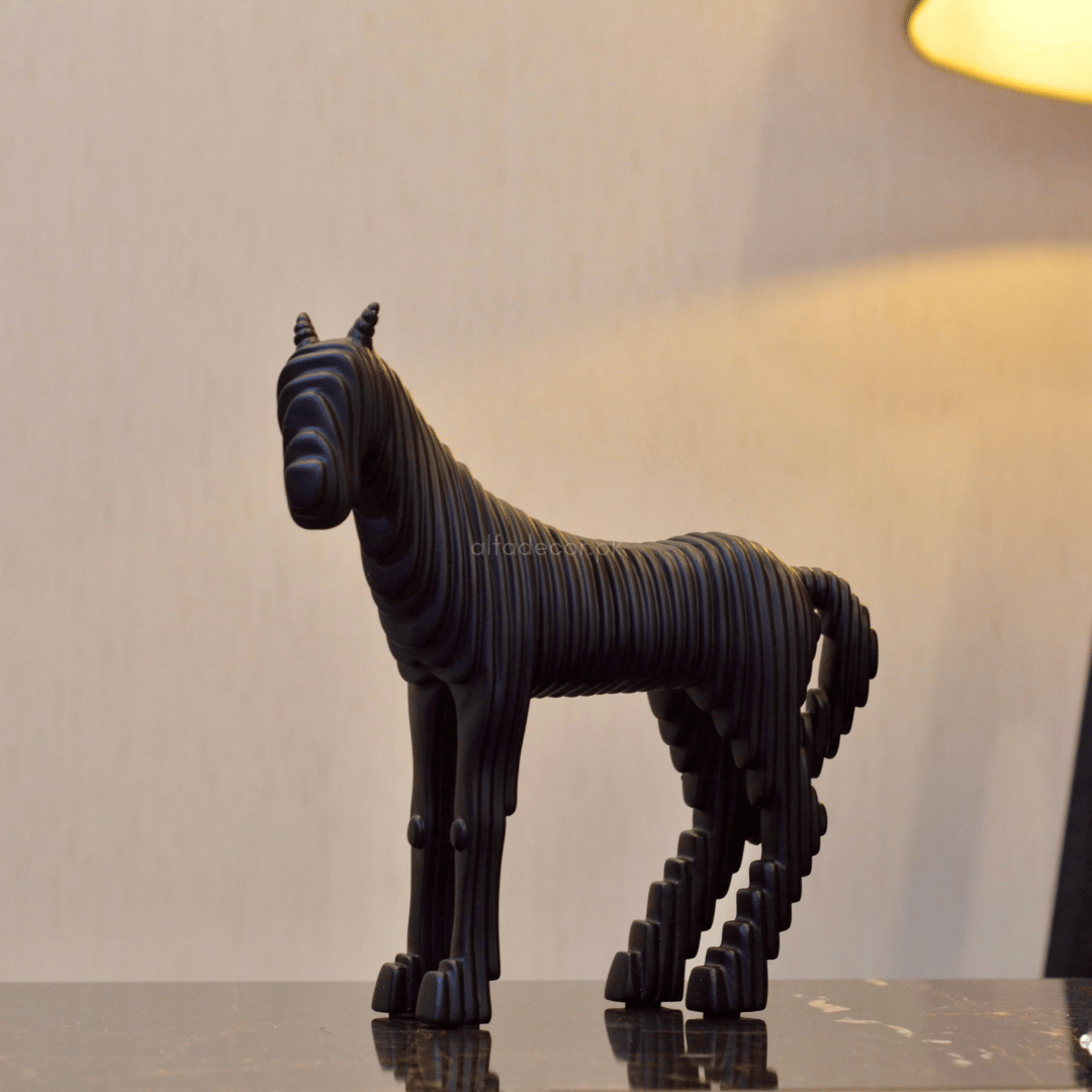 Midnight Prism: The Geometric Stallion