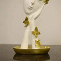Golden Rose Contemplation Sculpture