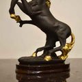 Majestic Harmony Gilded-Maned Black Horse