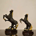Majestic Harmony Gilded-Maned Black Horse