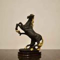Majestic Harmony Gilded-Maned Black Horse