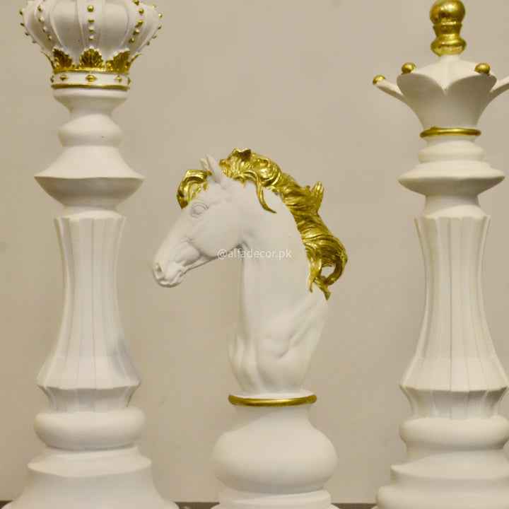 Mejestic Bright Chess Trio – King, Queen, Knight Set