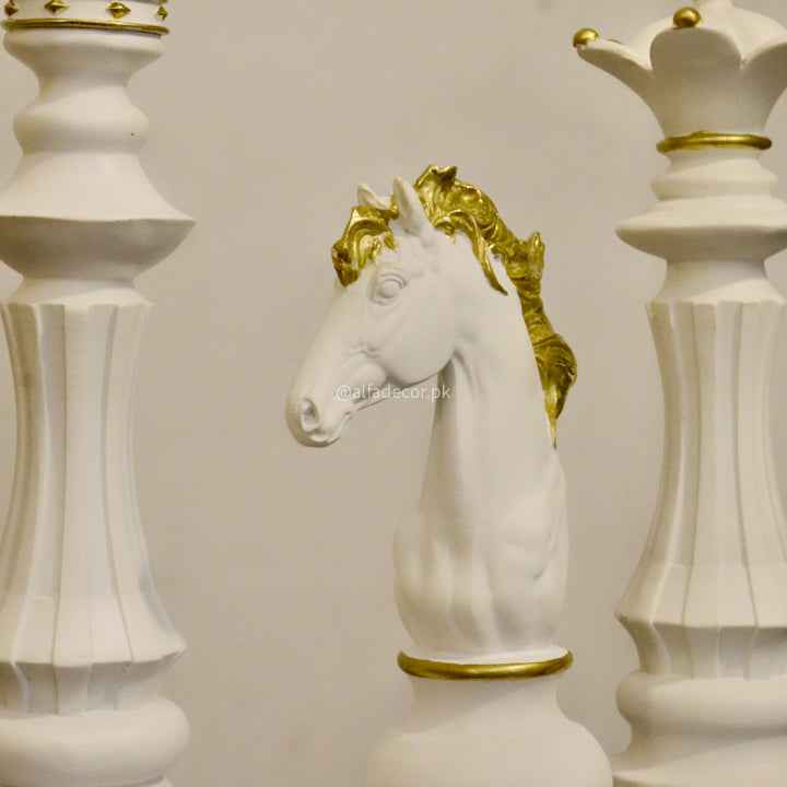 Mejestic Bright Chess Trio – King, Queen, Knight Set