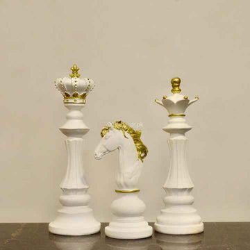 Mejestic Bright Chess Trio – King, Queen, Knight Set