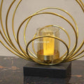 Radiant Candle with Delicate Rings