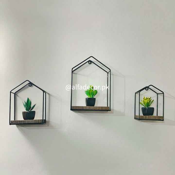 Wall Decor Huts - Set of 3